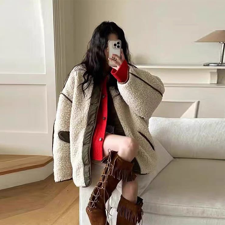 ゆるカワコーデ☆リバーシブルカジュアルコート | 17kg | 詳細画像13 