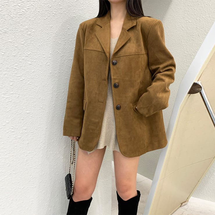 ゆるカワコーデ☆レトロスエードジャケットブラウン | 17kg | 詳細画像13 