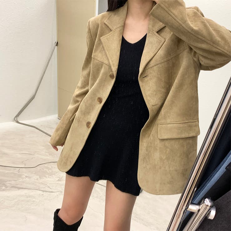 ゆるカワコーデ☆レトロスエードジャケットブラウン | 17kg | 詳細画像15 