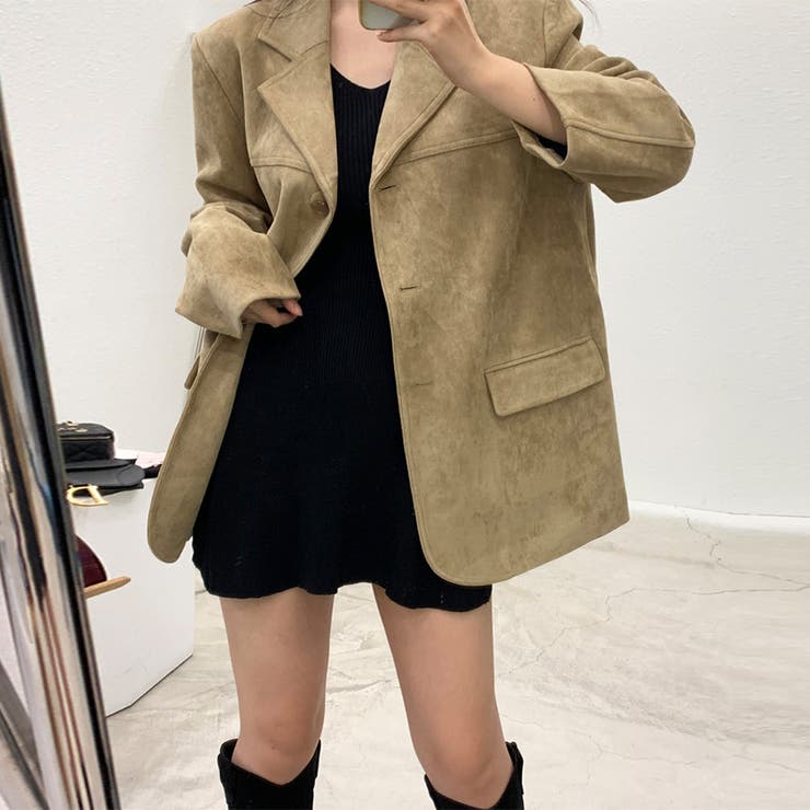 ゆるカワコーデ☆レトロスエードジャケットブラウン | 17kg | 詳細画像16 