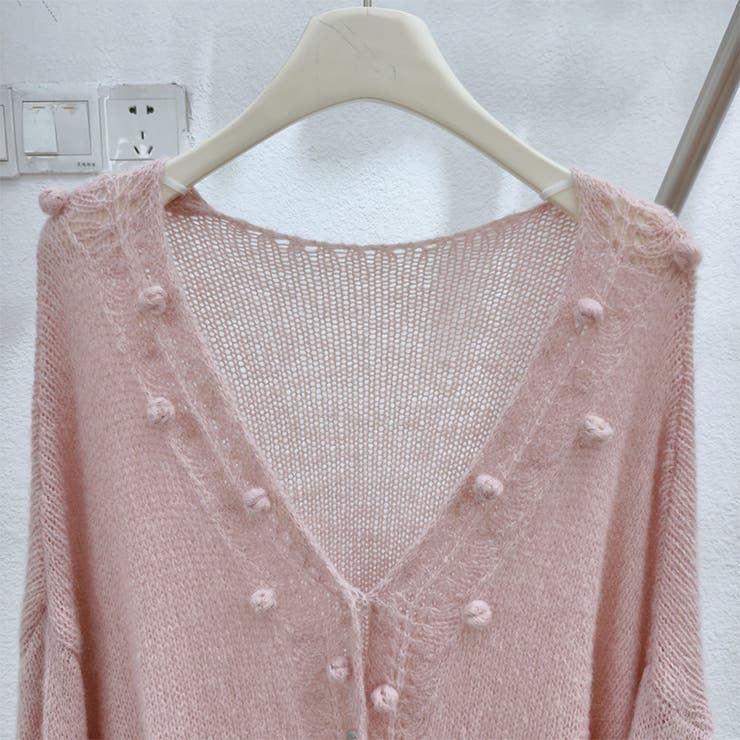 甘辛系ガールズ☆Vネックレースリボンニットカーディガン | 17kg | 詳細画像23 