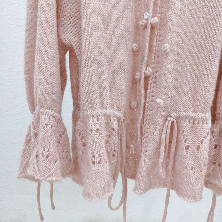 甘辛系ガールズ☆Vネックレースリボンニットカーディガン | 17kg | 詳細画像24 