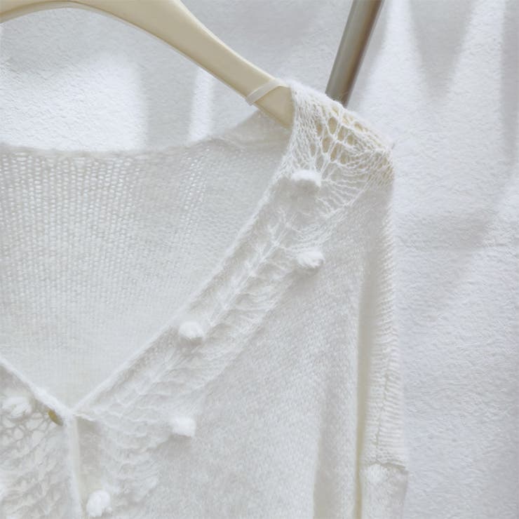 甘辛系ガールズ☆Vネックレースリボンニットカーディガン | 17kg | 詳細画像26 