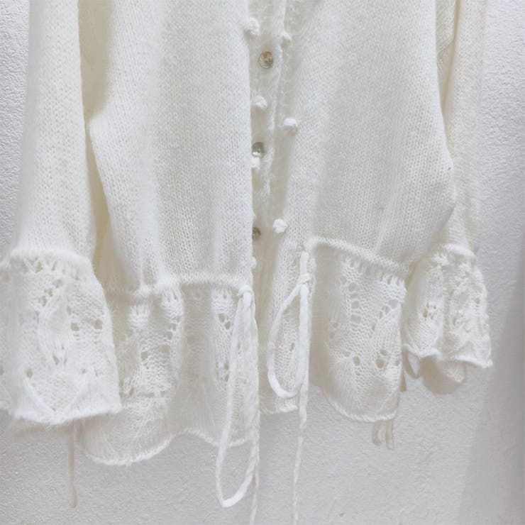 甘辛系ガールズ☆Vネックレースリボンニットカーディガン | 17kg | 詳細画像27 