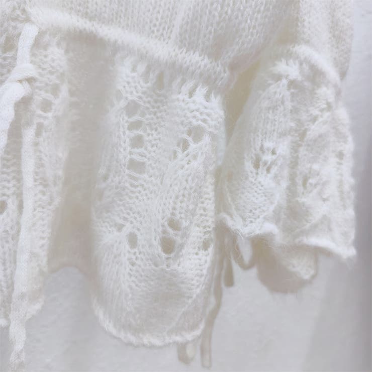 甘辛系ガールズ☆Vネックレースリボンニットカーディガン | 17kg | 詳細画像28 