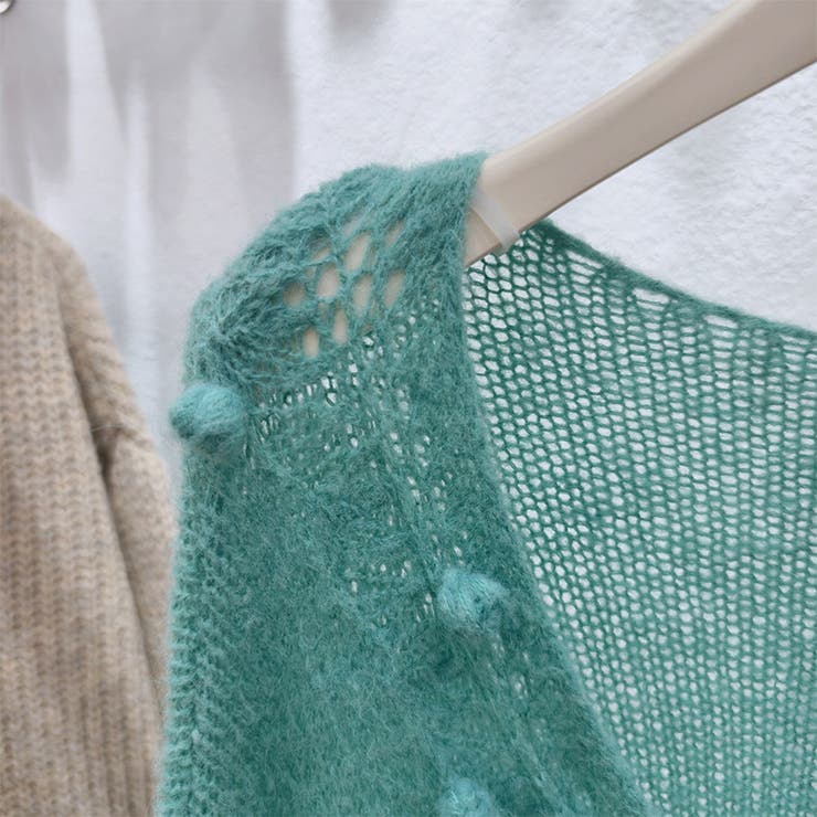 甘辛系ガールズ☆Vネックレースリボンニットカーディガン | 17kg | 詳細画像29 