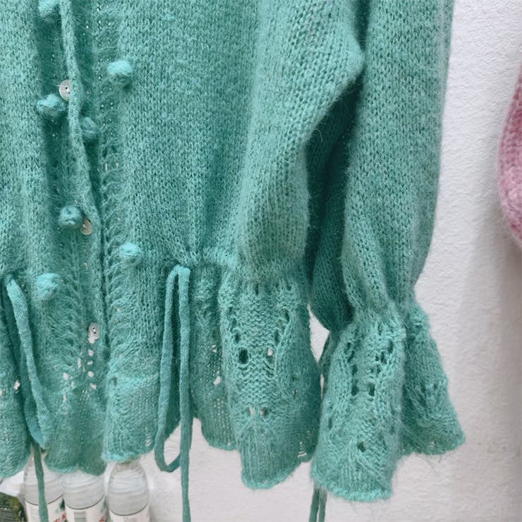 甘辛系ガールズ☆Vネックレースリボンニットカーディガン | 17kg | 詳細画像31 