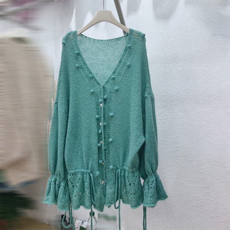 甘辛系ガールズ☆Vネックレースリボンニットカーディガン | 17kg | 詳細画像42 