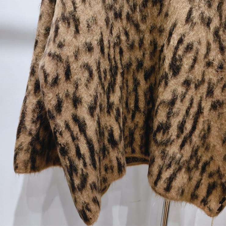 甘辛系ガールズ☆Vネックレオパード柄ニットカーディガン | 17kg | 詳細画像8 