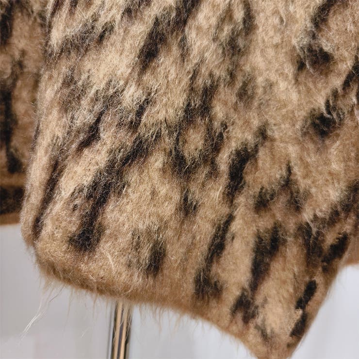 甘辛系ガールズ☆Vネックレオパード柄ニットカーディガン | 17kg | 詳細画像9 