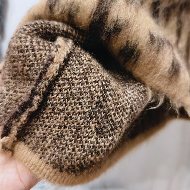 甘辛系ガールズ☆Vネックレオパード柄ニットカーディガン | 17kg | 詳細画像11 