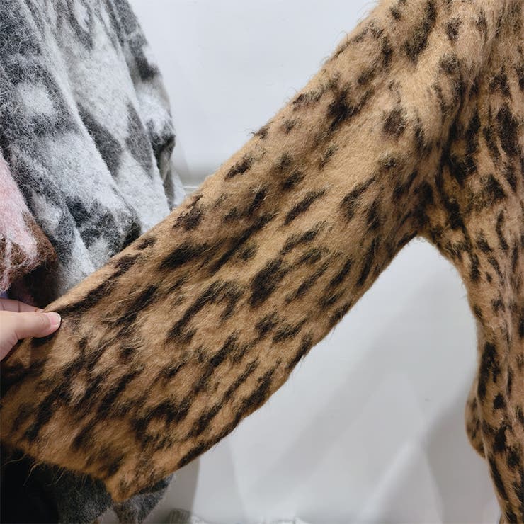 甘辛系ガールズ☆Vネックレオパード柄ニットカーディガン | 17kg | 詳細画像13 