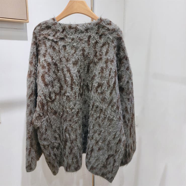 甘辛系ガールズ☆Vネックレオパード柄ニットカーディガン | 17kg | 詳細画像20 