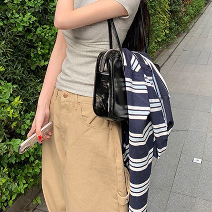 甘辛系ガールズ☆クルーネック配色ボーダー長袖ウール混ニットカーディガン | 17kg | 詳細画像2 