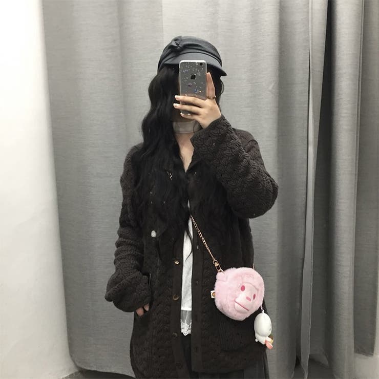 ゆるカワコーデ☆クロシェ編みニットカーディガン襟付き | 17kg | 詳細画像2 