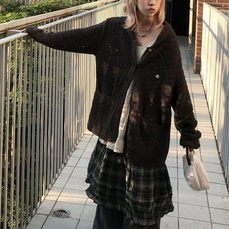 ゆるカワコーデ☆クロシェ編みニットカーディガン襟付き | 17kg | 詳細画像21 