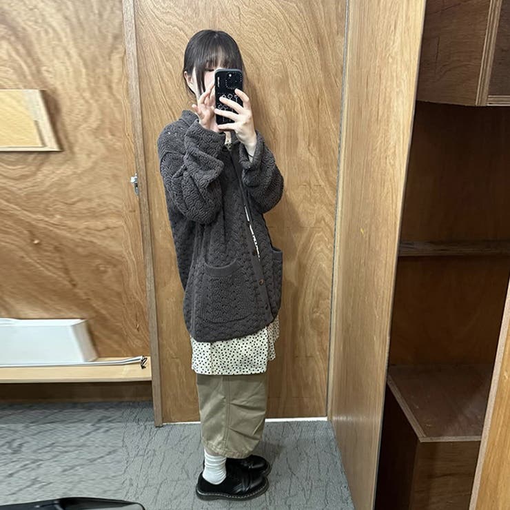 ゆるカワコーデ☆クロシェ編みニットカーディガン襟付き | 17kg | 詳細画像29 