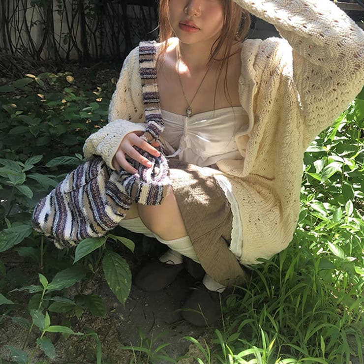 ゆるカワコーデ☆クロシェ編みニットカーディガン襟付き | 17kg | 詳細画像31 