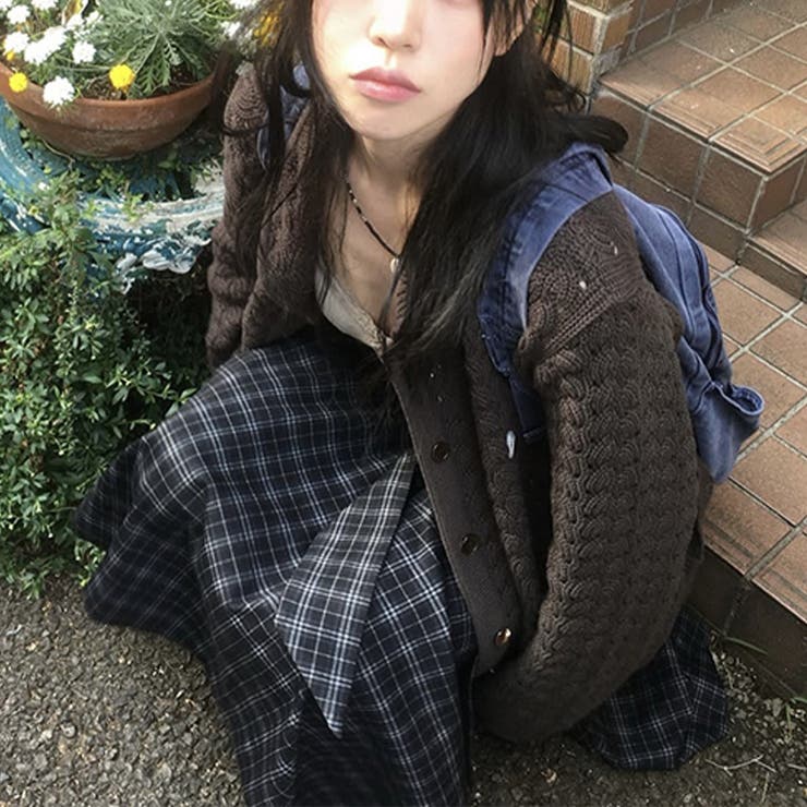 ゆるカワコーデ☆クロシェ編みニットカーディガン襟付き | 17kg | 詳細画像36 