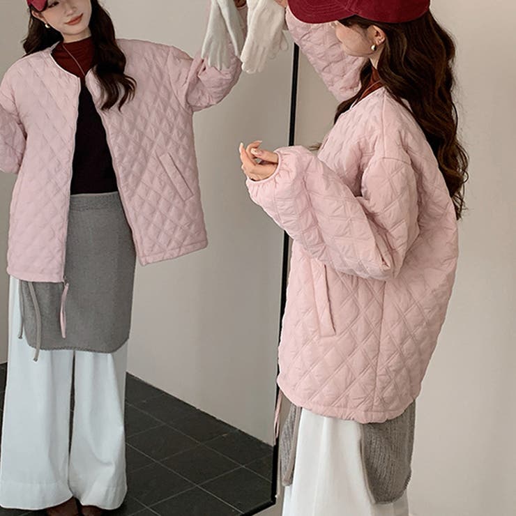 ゆるカワコーデ☆菱形キルティング中綿ジャケット | 17kg | 詳細画像25 