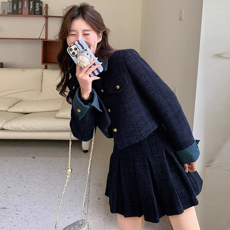 甘辛系ガールズ☆厚手ウール風セットアップ | 17kg | 詳細画像6 