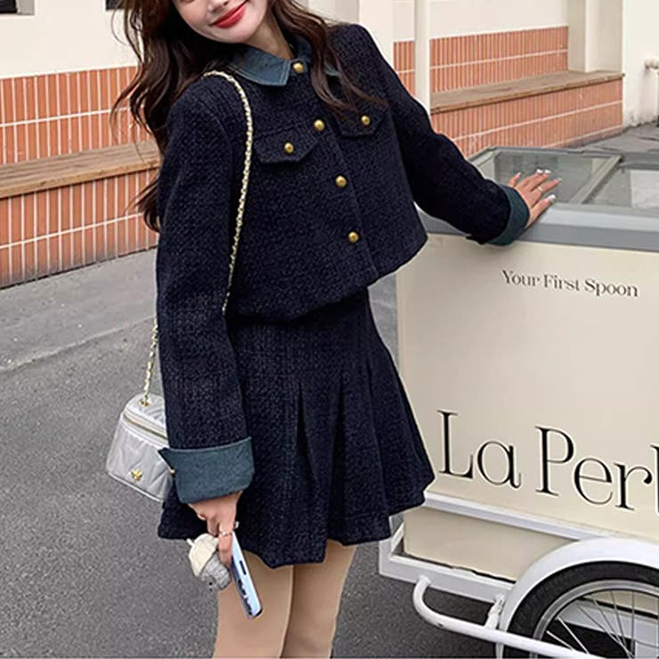 甘辛系ガールズ☆厚手ウール風セットアップ | 17kg | 詳細画像9 