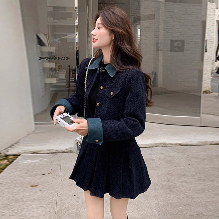 甘辛系ガールズ☆厚手ウール風セットアップ | 17kg | 詳細画像3 