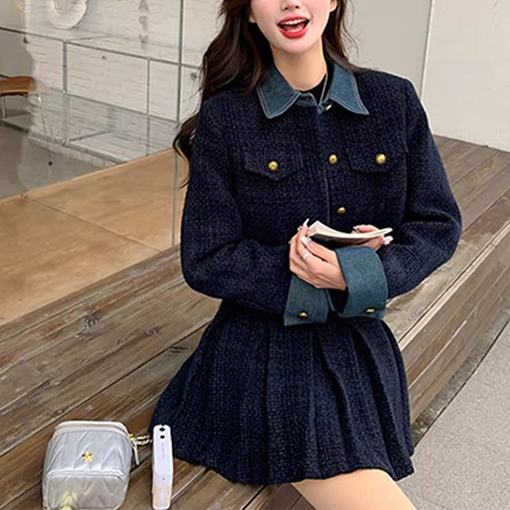 甘辛系ガールズ☆厚手ウール風セットアップ | 17kg | 詳細画像12 