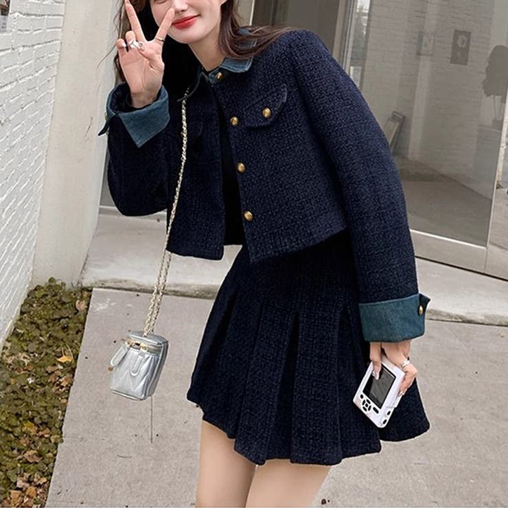 甘辛系ガールズ☆厚手ウール風セットアップ | 17kg | 詳細画像14 