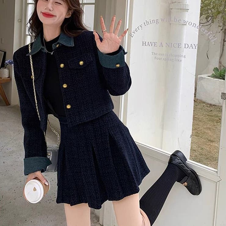 甘辛系ガールズ☆厚手ウール風セットアップ | 17kg | 詳細画像20 