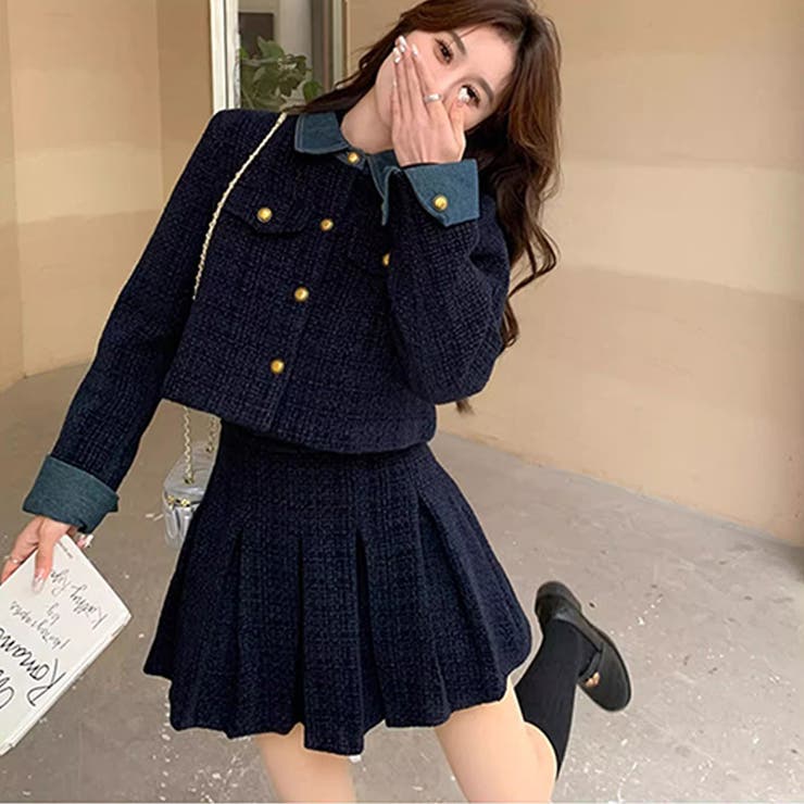 甘辛系ガールズ☆厚手ウール風セットアップ | 17kg | 詳細画像21 