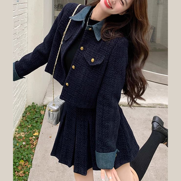 甘辛系ガールズ☆厚手ウール風セットアップ | 17kg | 詳細画像4 