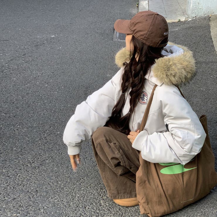 ユニセックス☆ミリタリー風ペアパーカーコート大毛襟 | 17kg | 詳細画像3 