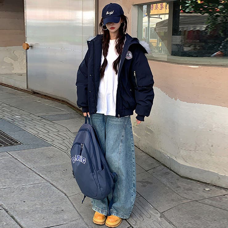ユニセックス☆ミリタリー風ペアパーカーコート大毛襟 | 17kg | 詳細画像23 