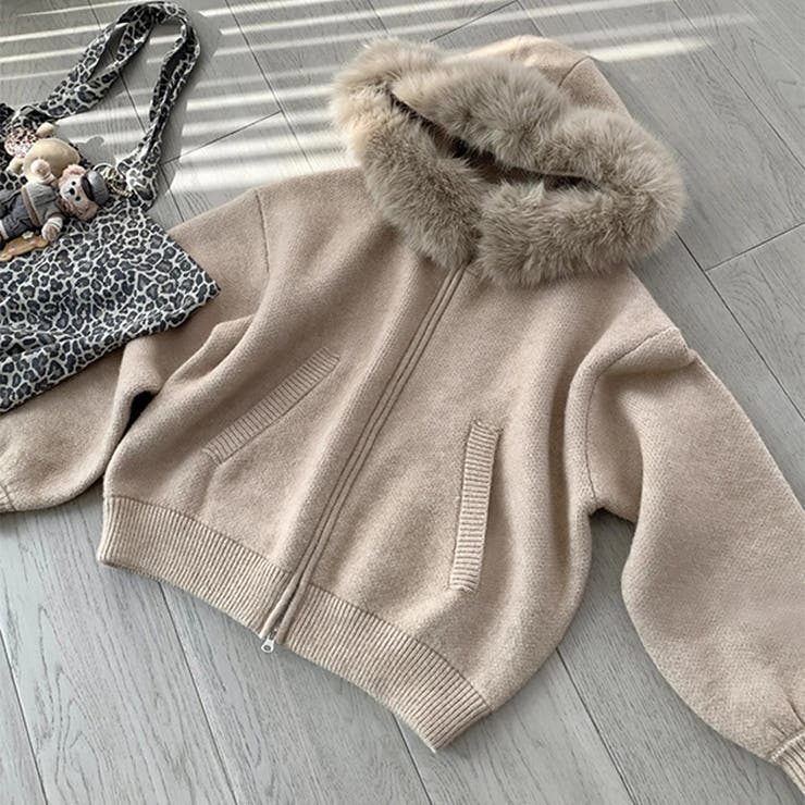 甘辛系ガールズ☆大毛襟付き ニットカーディガン | 17kg | 詳細画像21 