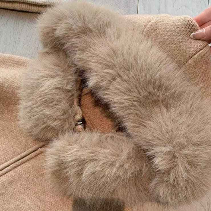 甘辛系ガールズ☆大毛襟付き ニットカーディガン | 17kg | 詳細画像23 