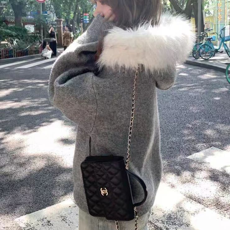 甘辛系ガールズ☆大毛襟付き ニットカーディガン | 17kg | 詳細画像6 