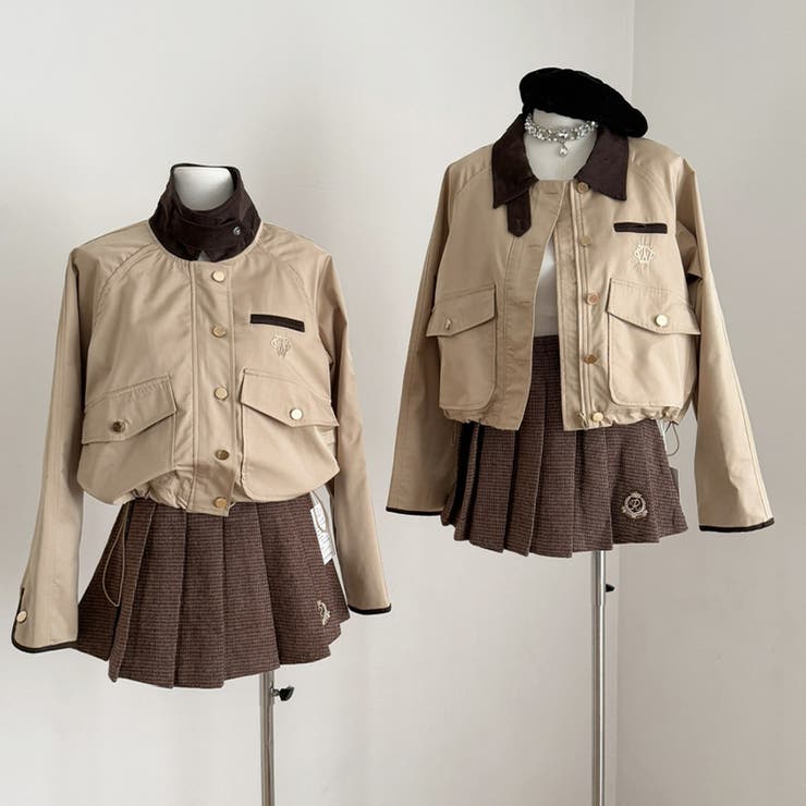 pgg セットアップ　中綿入りアウター　スカート Amazon | [Qian qian] フード付き セットアップ レディース