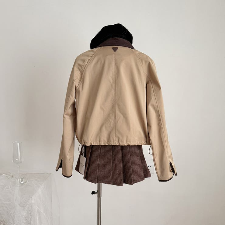 甘辛系ガールズ☆チェックジャケット＋スカート ショートセットアップ | 17kg | 詳細画像2 