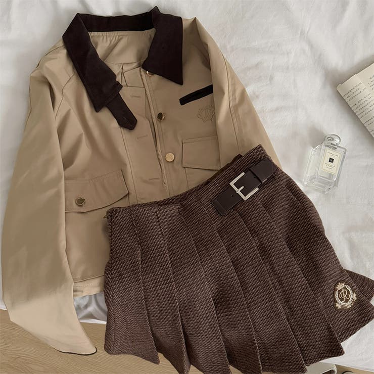 甘辛系ガールズ☆チェックジャケット＋スカート ショートセットアップ | 17kg | 詳細画像4 