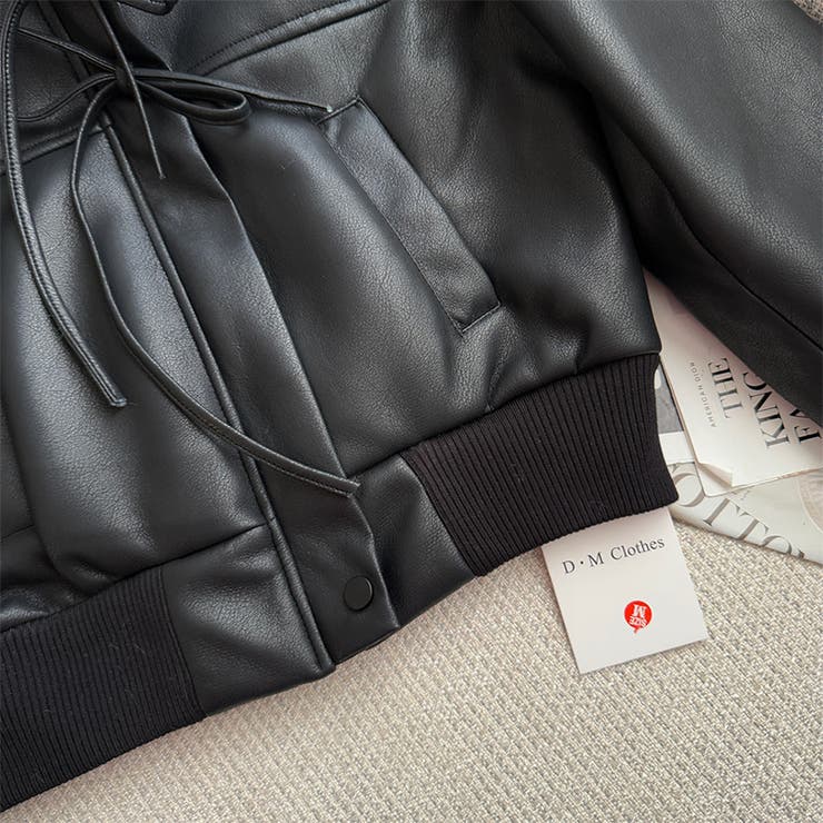 甘辛系ガールズ☆レザージャケット ムートンライダースアウター | 17kg | 詳細画像9 