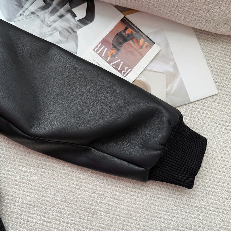 甘辛系ガールズ☆レザージャケット ムートンライダースアウター | 17kg | 詳細画像10 