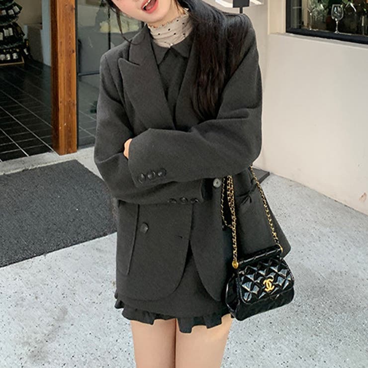 甘辛系ガールズ☆ニットワンピ＋ウールコート セットアップ | 17kg | 詳細画像12 