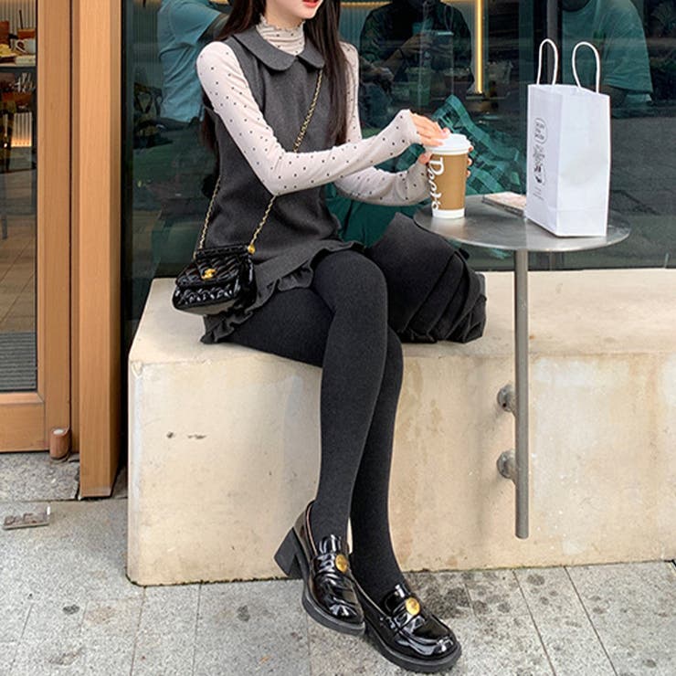 甘辛系ガールズ☆ニットワンピ＋ウールコート セットアップ | 17kg | 詳細画像14 