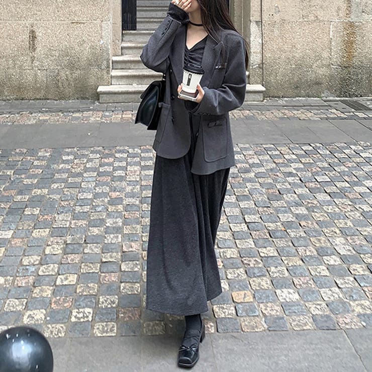 甘辛系ガールズ☆ニットワンピ＋ウールコート セットアップ | 17kg | 詳細画像15 