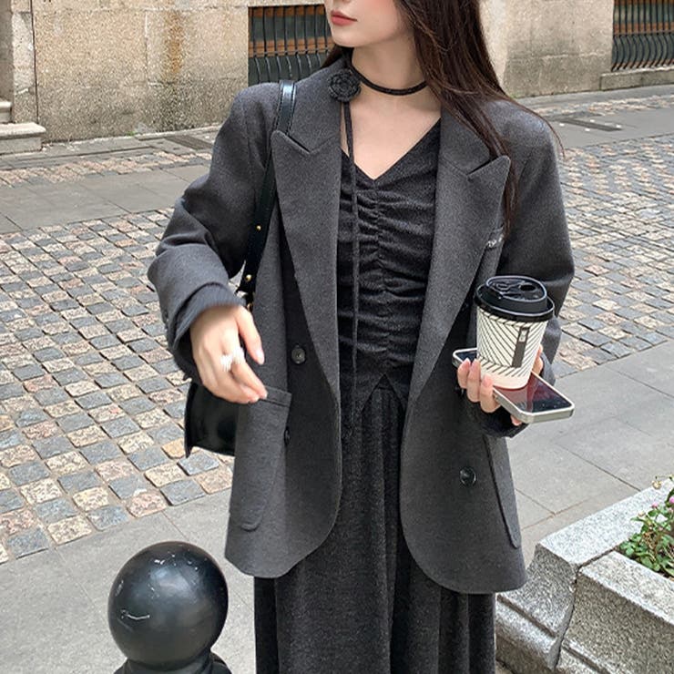 甘辛系ガールズ☆ニットワンピ＋ウールコート セットアップ | 17kg | 詳細画像17 