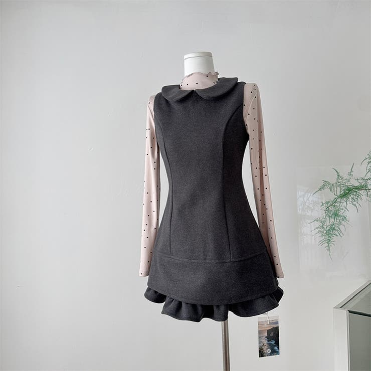 甘辛系ガールズ☆ニットワンピ＋ウールコート セットアップ | 17kg | 詳細画像7 