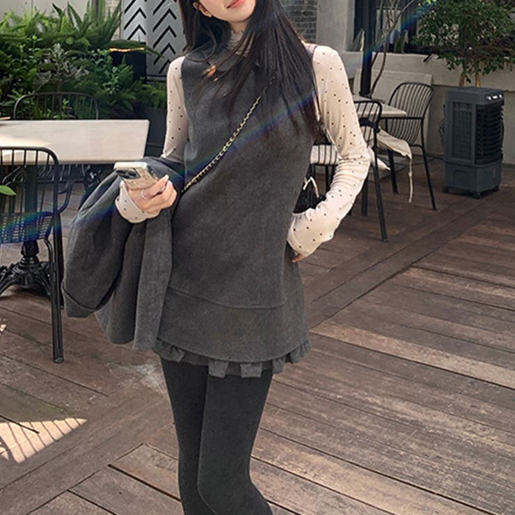 甘辛系ガールズ☆ニットワンピ＋ウールコート セットアップ | 17kg | 詳細画像25 