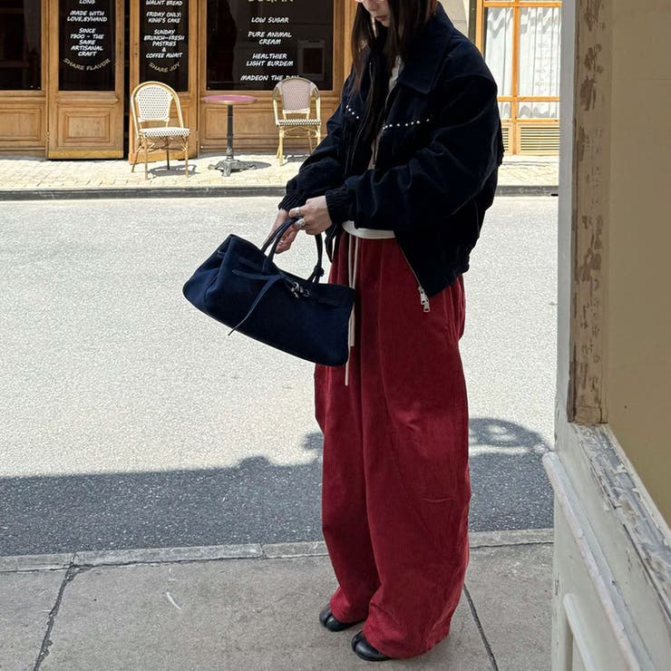 ユニセックス☆スエード中綿ジャケットフリンジスタッズ付 | 17kg | 詳細画像11 