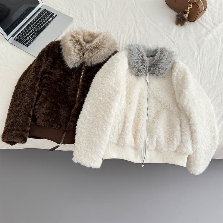 甘辛系ガールズ☆ボア襟ショートジャケット防寒 | 17kg | 詳細画像1 